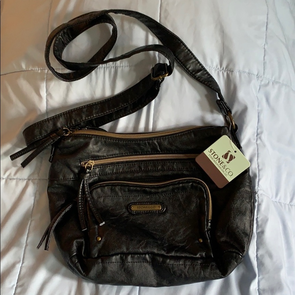 Stone&Co black leather purse